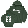 Tulane Football Green Sideline Hoodie - Alex Wigginton Small