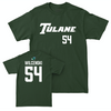 Tulane Baseball Green Sideline Tee - Blaise Wilcenski Small