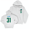 Tulane Football White Logo Hoodie - Carson Klein Small