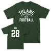 Tulane Football Green Stadium Tee - Dickson Agu Small