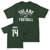 Tulane Football Green Stadium Tee - Dagan Bruno Small