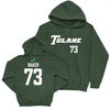 Tulane Football Green Sideline Hoodie - Elijah Baker Small