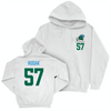 Tulane Football White Logo Hoodie - Ethan Hudak Small