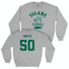 Tulane Baseball Sport Grey Varsity Crew - Grayson Smith Small