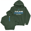 Tulane Women's Volleyball Green Rush Hoodie - Jordan White Small