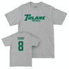 Tulane Football Sport Grey Classic Tee - Kellen Tasby Small