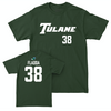 Tulane Baseball Green Sideline Tee - Luc Fladda Small