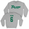 Tulane Women's Beach Volleyball Sport Grey Classic Crew - Lauren Mann Small