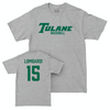 Tulane Baseball Sport Grey Classic Tee - Michael Lombardi Small