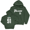 Tulane Football Green Sideline Hoodie - Patrick Durkin Small