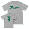 Tulane Football Sport Grey Classic Tee - Reggie Brown Small