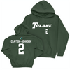 Tulane Football Green Sideline Hoodie - Shaadie Clayton-Johnson Small