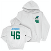 Tulane Football White Logo Hoodie - Tate Jernigan Small