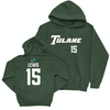 Tulane Football Green Sideline Hoodie - Zycarl Lewis Small