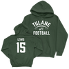 Tulane Football Green Stadium Hoodie - Zycarl Lewis Small