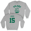 Tulane Football Sport Grey Varsity Crew - Zycarl Lewis Small