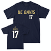 UC Davis Women's Soccer Navy Sideline Tee - Bella Mayo | #17 Small