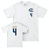 UC Davis Football White Logo Comfort Colors Tee - Chaz Davis | #4 Small