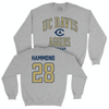 UC Davis Men's Soccer Sport Grey Classic Crew - Carson Hammond | #28 Small