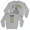 UC Davis Football Sport Grey Classic Crew - David Rasor | #2 Small