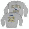 UC Davis Baseball Sport Grey Classic Crew - Mason Lerma | #32 Small