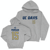 UC Davis Men's Water Polo Sport Grey Aggies Hoodie - Matt Morgan | #15 Small