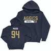 UC Davis Football Navy Staple Hoodie - Noa Masui | #94 Small