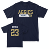 UC Davis Baseball Navy Staple Tee - Salvador Batres | #23 Small