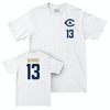 UC Davis Women's Basketball White Logo Comfort Colors Tee - Sydney Burns | #13 Small