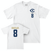 UC Davis Football White Logo Comfort Colors Tee - Samuel Gbatu Jr. | #8 Small