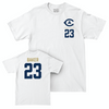 UC Davis Women's Basketball White Logo Comfort Colors Tee - Victoria Baker | #23 Small