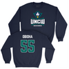 UNC Wilmington Men's Basketball Navy Legacy Crew - Harlan Obioha Small