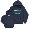 UNC Wilmington Women's Basketball Navy Rush Hoodie - Jania Hall Small