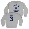 UNC Wilmington Women's Volleyball Sport Grey Varsity Crew - Macy Leyda Small