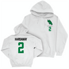 North Texas Women's Basketball White Logo Hoodie - Ereauna Hardaway Small