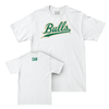 USF Men's Tennis White Script Comfort Colors Tee - Hugo Car Small