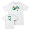 USF Football White Script Comfort Colors Tee - Jason Vaughn Small