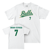 USF Football White Script Comfort Colors Tee - Michael Brown-Stephens Small