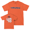 Virginia Baseball Orange Wordmark Tee  - Patric Menk Small