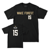 Wake Forest Baseball Black Sideline Tee - David Falco Small