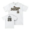 Wake Forest Football White Script Comfort Colors Tee - Drew Pickett Small