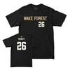 Wake Forest Football Black Sideline Tee - Drew Pickett Small