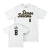 Wake Forest Baseball White Script Comfort Colors Tee - Nick Kurtz Small