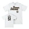 Wake Forest Baseball White Script Comfort Colors Tee - Ryan Preisano Small