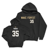 Wake Forest Football Black Sideline Hoodie - Rushaun Tongue Small