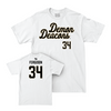 Wake Forest Football White Script Comfort Colors Tee - Walker Ferguson Small