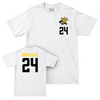 Wichita State Women's Volleyball White Logo Comfort Colors Tee - Alyssa Gonzales Small