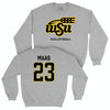 Wichita State Women's Volleyball Sport Grey Stacked Crew - Gabrielle Maas Small