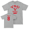 Youngstown State Football Sport Grey Varsity Tee - Michael Wells Small