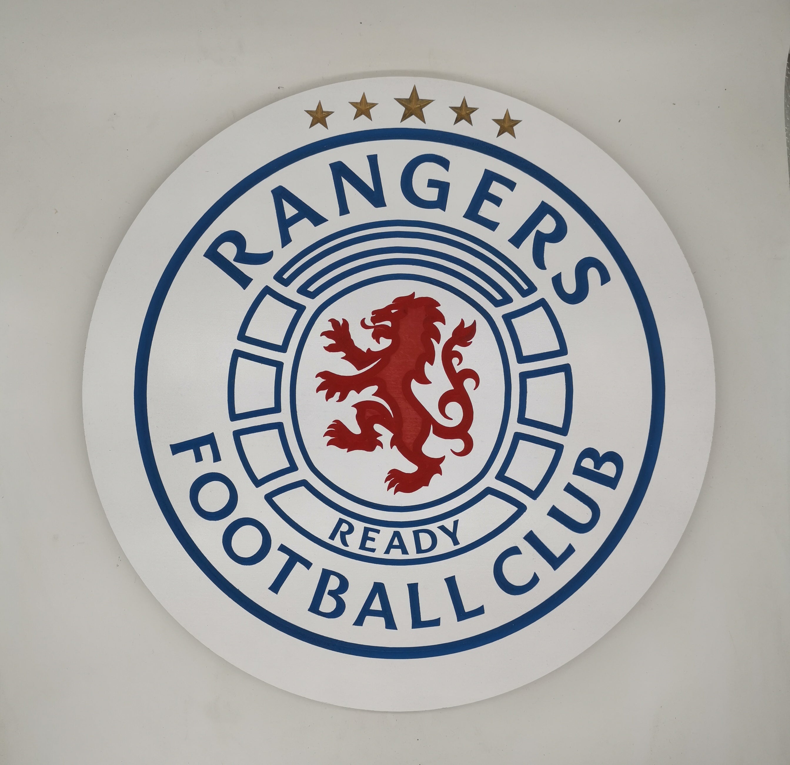 Rangers FC Carved & painted team crest – rippingrouter